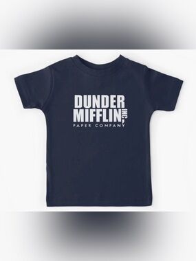 NWT The Office Dunder Mifflin Toddler Blue Tee Shirt 5T